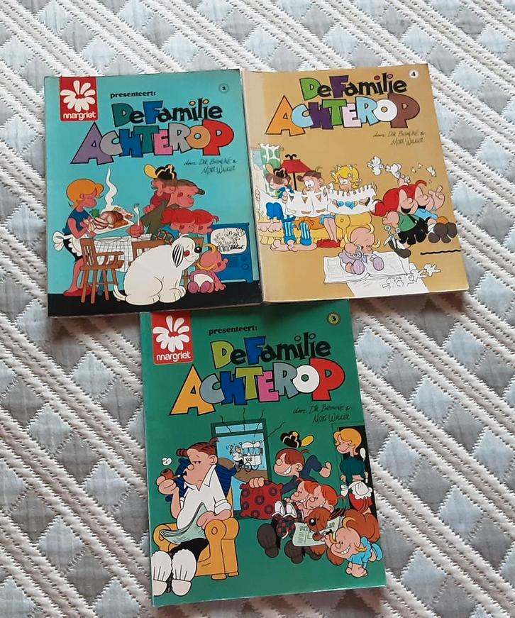 Stripboekjes "De Familie Achterop", Boeken, Stripboeken, Gelezen, Meerdere stripboeken, Ophalen of Verzenden