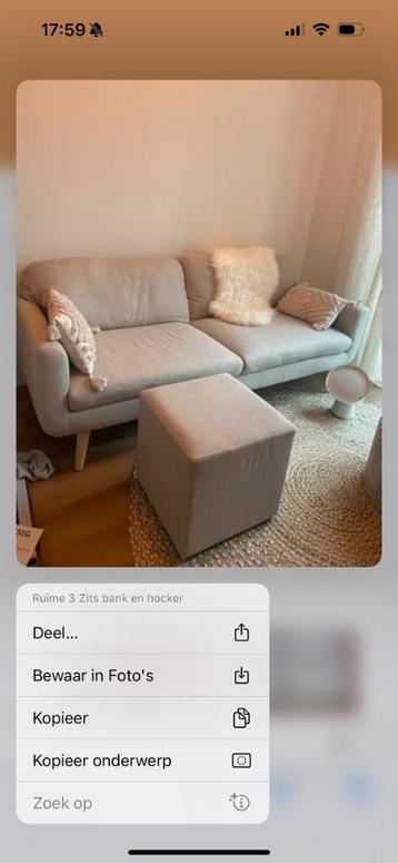 Bank en hocker