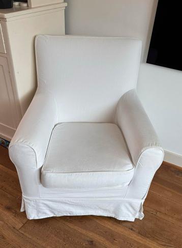 IKEA Ektorp Jennylund fauteuil met witte hoes, goede staat - afbeelding 3