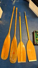 Vintage Houten Peddels - Set van 4, Huis en Inrichting, Ophalen of Verzenden, Gebruikt