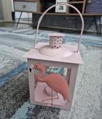 Flamingo Kaarshouder, Huis en Inrichting, Woonaccessoires | Kandelaars en Kaarsen, Ophalen, Gebruikt, Minder dan 25 cm