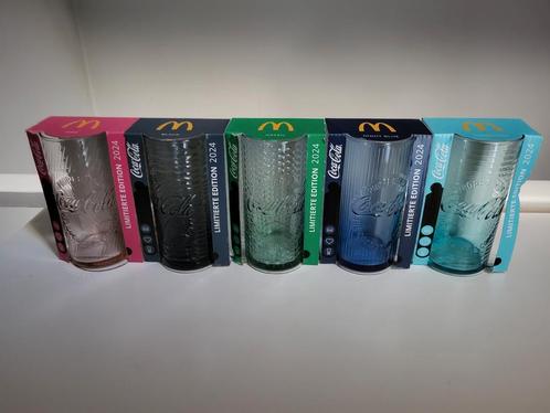 Complete set Coca Cola glazen Mc Donalds 2024 Duitsland, Verzamelen, Glas en Borrelglaasjes, Nieuw, Frisdrankglas, Ophalen