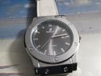 PRACHTIG NIEUW ZWITSERS MERKHORLOGE MET DATUM 5 ATM BIEDEN., Sieraden, Tassen en Uiterlijk, Overige merken, Leer, Staal, Polshorloge