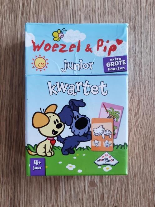 Woezel en Pip junior kwartet, Hobby en Vrije tijd, Gezelschapsspellen | Kaartspellen, Gebruikt, Een of twee spelers, Drie of vier spelers