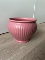 Bloempot roze, Rond, Ophalen of Verzenden, Zo goed als nieuw, Aardewerk