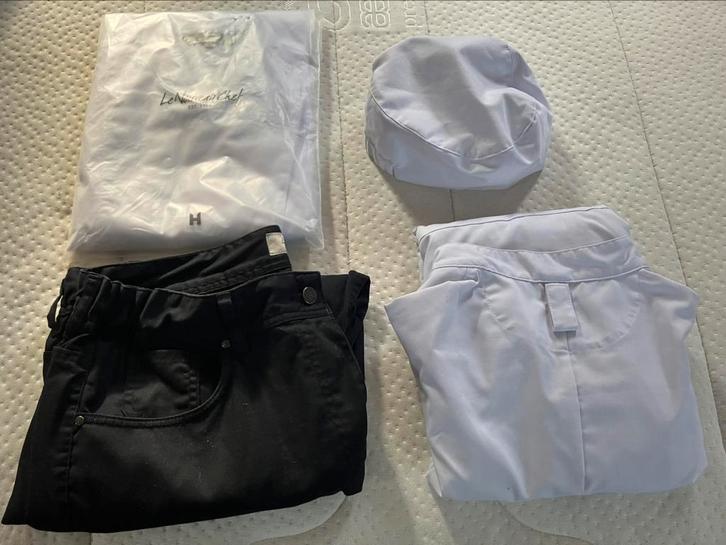 Koksbuis 2x maat xl - le nouveau chef en koksbroek w 36 L 34, Kleding | Dames, Overige Dameskleding, Nieuw, Ophalen of Verzenden