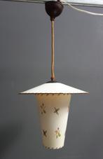 50 jaren model lantaarn hang lamp kunststof met rood groen, Huis en Inrichting, Kunststof, Gebruikt, Vintage, Ophalen of Verzenden