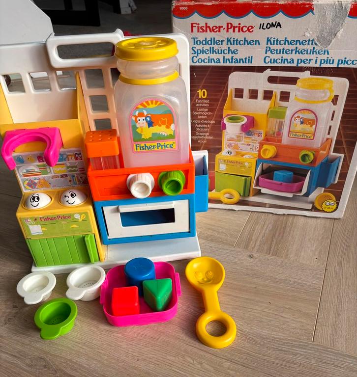 FISHER PRICE KEUKEN 1986 NR1008 VINTAGE, Kinderen en Baby's, Speelgoed | Fisher-Price, Zo goed als nieuw, Speelset, Ophalen of Verzenden