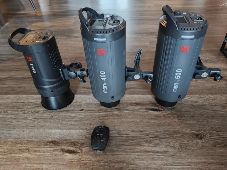 Set Jinbei studio flitsers met trigger (nikon), Audio, Tv en Foto, Fotografie | Flitsers, Gebruikt, Overige merken, Ophalen of Verzenden