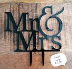 Mrs & mr bruiloft trouwen taarttopper diverse, Ophalen of Verzenden, Nieuw, Taarten of Cupcakes, Versiering