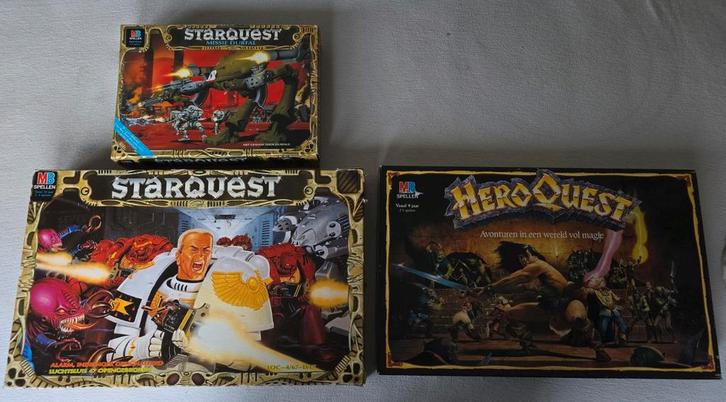 HeroQuest Starquest + uitbreiding missie durfal dreadnought, Hobby en Vrije tijd, Gezelschapsspellen | Bordspellen, Gebruikt, Een of twee spelers
