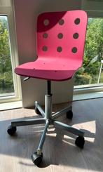 IKEA bureaustoel roze verstelbaar, Huis en Inrichting, Bureaustoelen, Ophalen, Zo goed als nieuw, Roze, Bureaustoel
