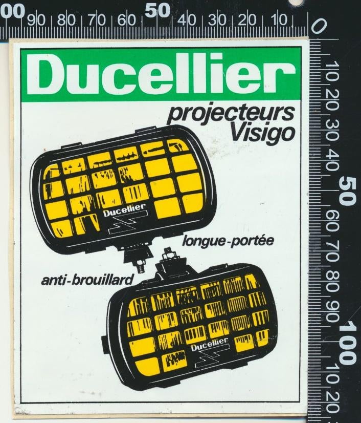 Sticker: Ducellier - Projecteurs Visigo, Verzamelen, Stickers, Zo goed als nieuw, Auto of Motor, Ophalen of Verzenden