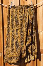 Ambika slangenprint rok mosterdgeel – maat S, Ophalen of Verzenden, Zo goed als nieuw, Maat 38/40 (M), Boven de knie