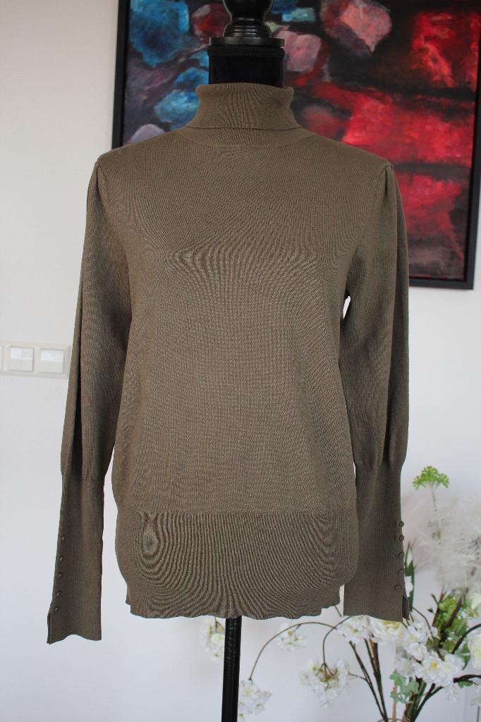 Coltrui in olijf kleur, maat M, Kleding | Dames, Truien en Vesten, Nieuw, Maat 38/40 (M), Groen, Ophalen of Verzenden