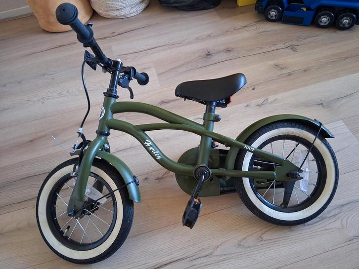 Coole groene kinderfiets, Fietsen en Brommers, Fietsen | Kinderfietsjes, Gebruikt, Minder dan 16 inch, Ophalen