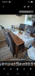 Eiken eethoek gratis afhalen incl stoelen, Ophalen of Verzenden