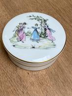 Frans porseleinen  sieradendoosje Limoges handgeschilderd, Antiek en Kunst, Ophalen of Verzenden