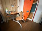 Vintage peuter kleuter bureau buro frans design industrieel, Ophalen, Gebruikt