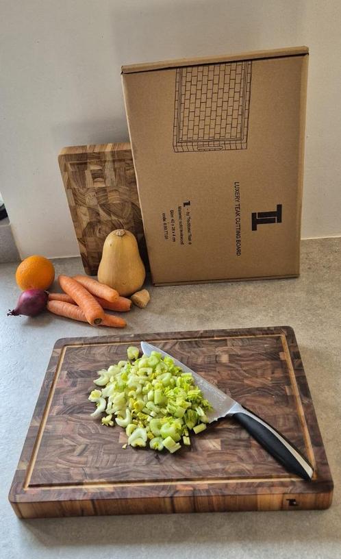 Teakhouten Snijplank, Huis en Inrichting, Keuken | Servies, Nieuw, Overige typen, Overige stijlen, Overige materialen, Ophalen of Verzenden