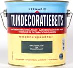 Hermadix Tuindecoratiebeits natuur blauw 2,5 ltr, Ophalen, Overige materialen, Minder dan 3 meter, Nieuw