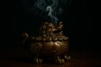 Foo Dog Wierookbrander Brons, Antiek en Kunst, Ophalen of Verzenden