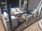 Tuinset 5-delig Allibert, geworven, beige, 5-delig, 5 zitplaatsen, Kunststof, Gebruikt, Bank
