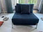 Donkerblauwe slaapstoel/bank z.g.a.n. merk Innovation Cubed, Ophalen, 90 cm, Eenpersoons, Blauw