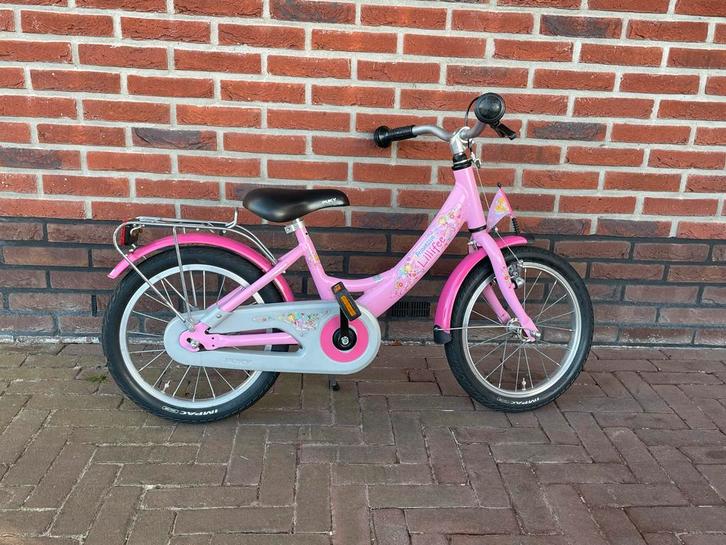 Roze Puky Lillifee, Kinderfiets 16 inch, Fietsen en Brommers, Fietsen | Meisjes, Gebruikt, 16 inch, Handrem, Ophalen