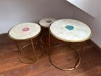 Homestock bijzettafels limbo 3-delig, Huis en Inrichting, Overige materialen, Minder dan 55 cm, Gebruikt, Rond