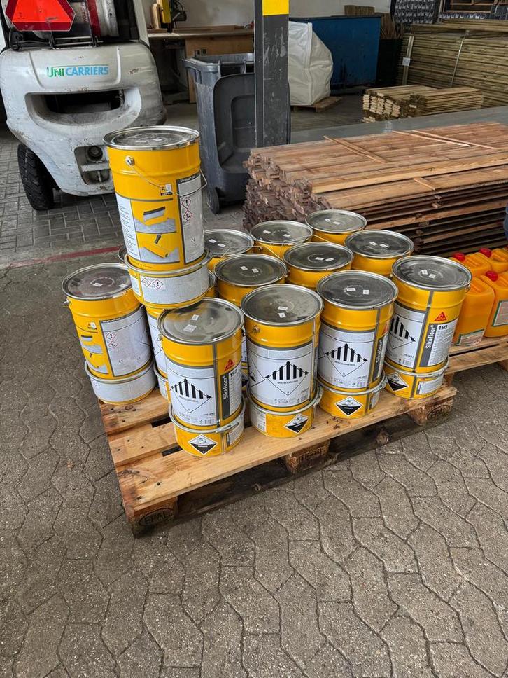Partij Sika Sikafloor 150 epoxyvloer – NIEUW – €2.000 –, Doe-het-zelf en Verbouw, Verf, Beits en Lak, Zo goed als nieuw, Wit, Ophalen