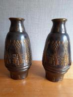 Set antiek koperen vazen Daalderop Art Deco. Vintage., Ophalen