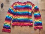 Nepalees regenboog truitje maat M/L, Ophalen of Verzenden, Gedragen, Maat 38/40 (M), Overige kleuren