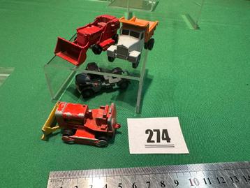 274 Lesney div knutselwagens zwaar werkmateriaal  beschikbaar voor biedingen