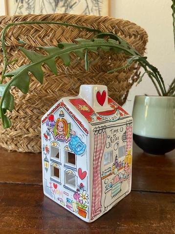 Nieuw theelicht huisje Blond Amsterdam Mom I love You NIEUW beschikbaar voor biedingen