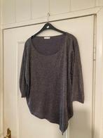 Aparte zwart gouden dunne rekbare blouse van Supertrash, L, Supertrash, Verzenden, Zwart, Maat 42/44 (L)