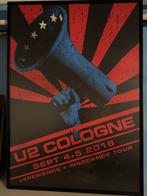 Ingelijste U2 Tour 2018 Poster, Rechthoekig Staand, Met lijst, Ophalen of Verzenden, Zo goed als nieuw