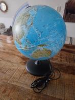 Wereldbol lamp, Huis en Inrichting, Verzenden, Verlicht, Zo goed als nieuw