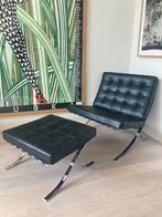 Knoll Barcelona Stoel en Voetenbank - Icoon van Design, Huis en Inrichting, Stoelen, Ophalen, Knoll, Thonet, Bauhaus, Knoll International