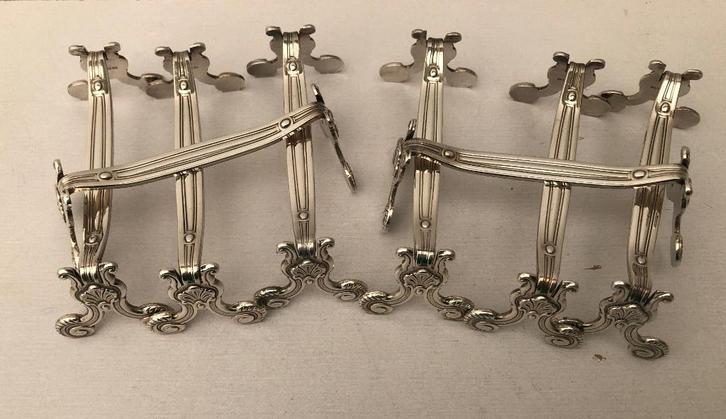 Christofle - 8 verzilverde messenleggers - Coquille, Antiek en Kunst, Antiek | Bestek, Ophalen of Verzenden