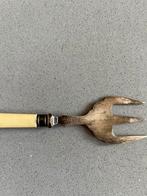 Verzilverde Broodvork met benen Handvat, Ophalen of Verzenden