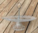 GLAZEN ETAGERE ENKELE - BONBONNIERE SCHAAL OP VOET DIA 25 CM, -, -, Nieuw, Ophalen of Verzenden