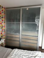 Ikea Pax Kast - 2 meter - Verlichting en Glazen Schuifdeuren, Huis en Inrichting, 200 cm of meer, Ophalen of Verzenden, Met lade(s)