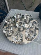 Kristallen plafondlamp met 8 lichtjes, Ophalen, Zo goed als nieuw