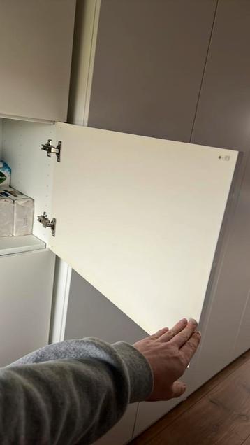 5 deurtjes voor Ikea Besta kast, hoogglans wit - afbeelding 3