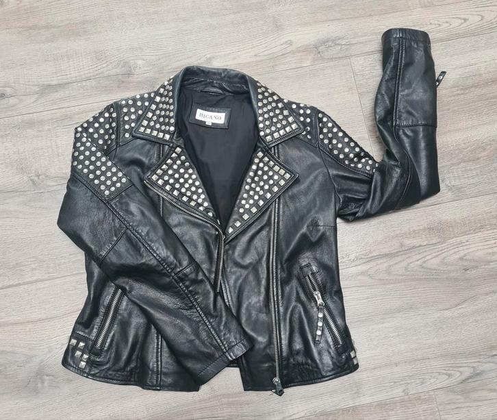 Nieuw leren jasje - nooit gedragen!, Kleding | Dames, Jasjes, Kostuums en Pakken, Nieuw, Jasje, Zwart, Ophalen of Verzenden