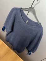 MarcCain Trui Donkerblauw - Fluweel, Ophalen of Verzenden, Zo goed als nieuw, Maat 38/40 (M), Blauw