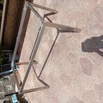 Te koop RVS tuintafel onderstel., Tuin en Terras, Ophalen of Verzenden, Gebruikt, Rechthoekig, Rvs