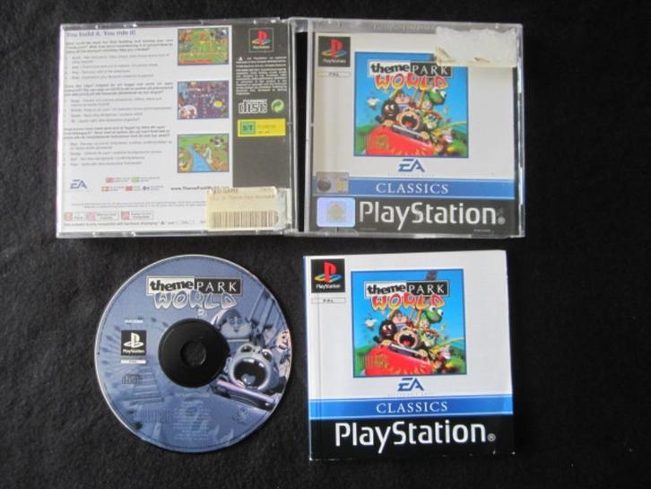 Themepark Theme park world PS1 Playstation 1, Spelcomputers en Games, Games | Sony PlayStation 1, Zo goed als nieuw, Strategie en Constructie