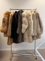Vintage Bontjassen, echte bontjas Vos, Sable, Zilvervos, Ophalen of Verzenden, Zo goed als nieuw, Maat 46/48 (XL) of groter, Wit